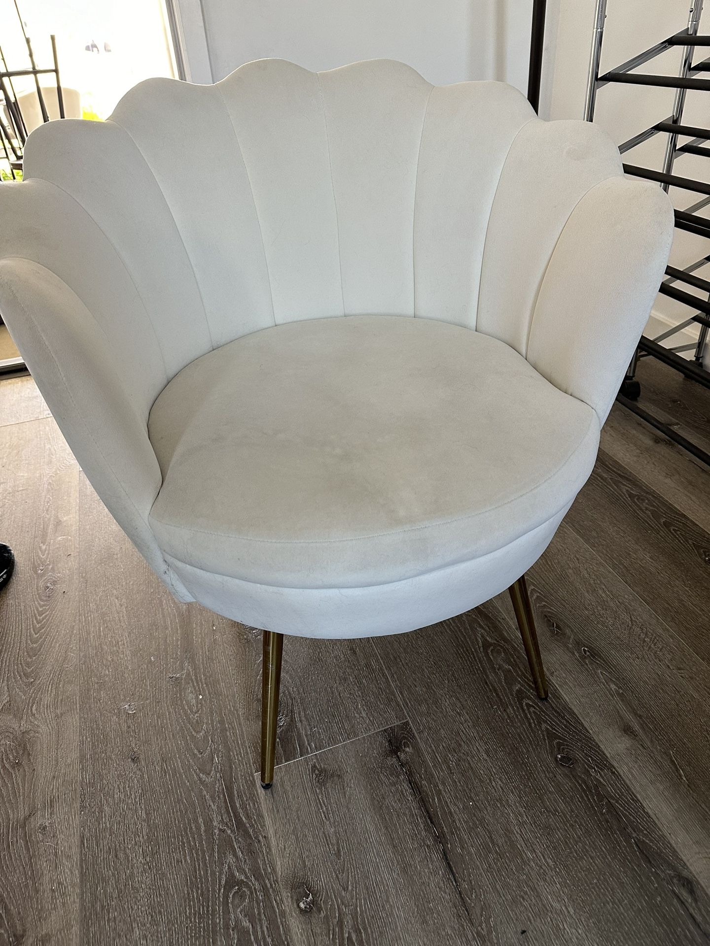 Cream Velvet Chair