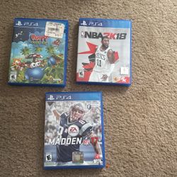 Three Video Games Madden 17, Putty Squad, NBA2K18 Three Games For $10