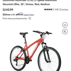 Bike Rockrider 21” Unisex NEW