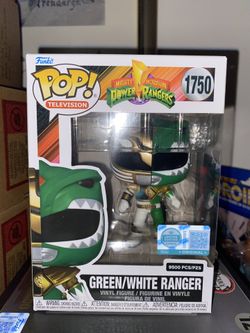 Funko Pop! Power Rangers MMPR Green White Ranger #1750 LE9500 W/PP - IN HAND!