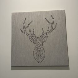 Buck/Stag Stitched Canvas Poster 