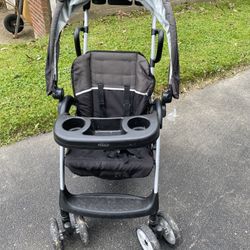Used Graco Sit & Stand Double Stroller – Two Seater with Standing Platform (Needs Cleaning) 