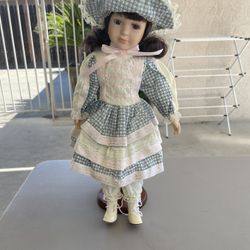 Vintage Seymour Mann 16 Inch Doll With Stand 