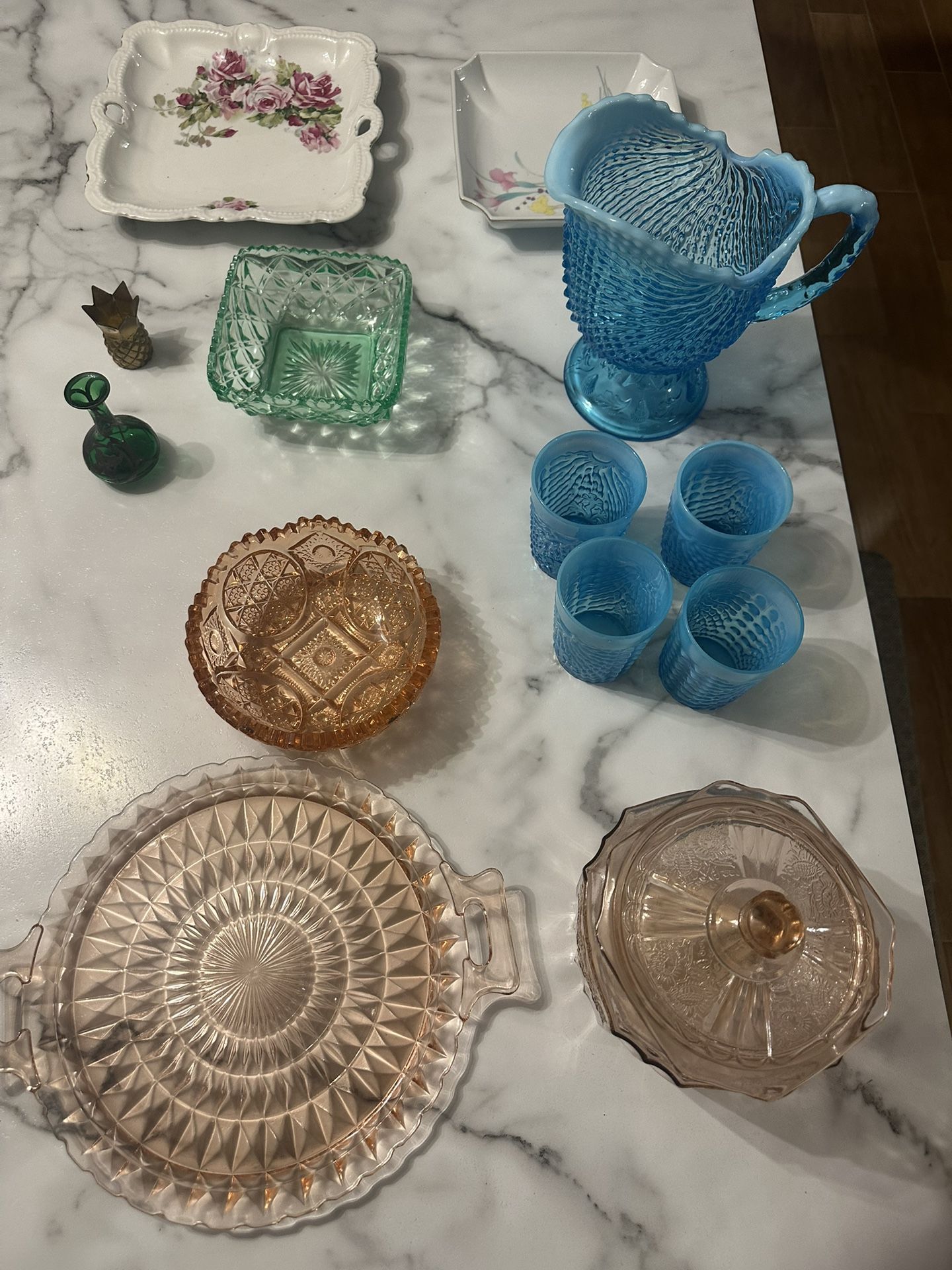 Depression Glass Lot - significantly discounted for purchase of all items or will sell individually