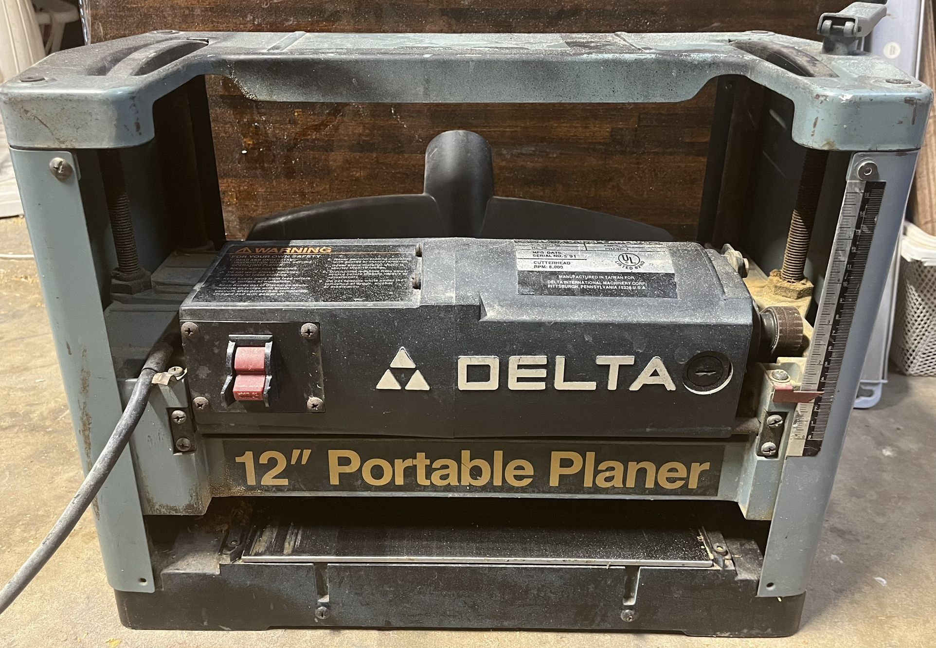 Delta 12” Portable Planer With New Blades 