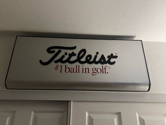 Titleist #1 Ball in Golf Advertising Sign