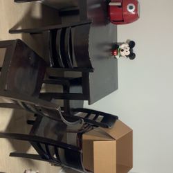 Hardwood Table And Hardwood Chairs 