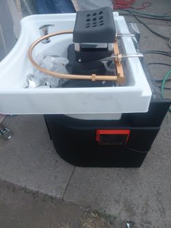 Salon Shampoo Bowl Unit with Head Massager