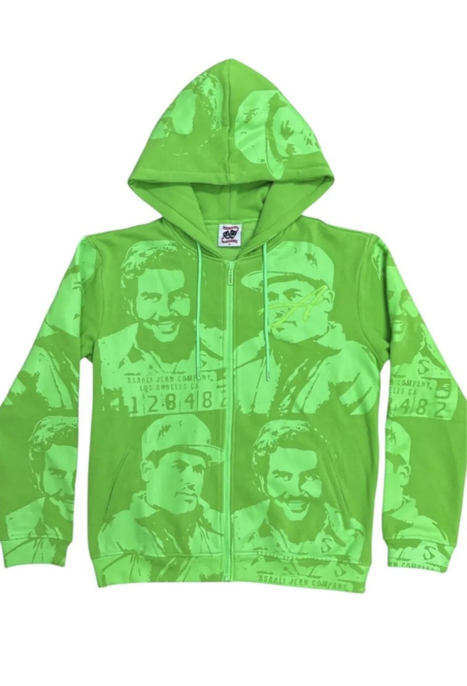 Asaali Jean Company Green Full Zip Hoodie – 100% Authentic (NWT)