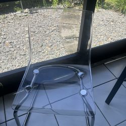2 Beautiful Acrylic Chairs - Price Is For Both - Excellent Condition 