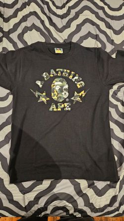 Bape 1st Camo Crazy College Tee Size Medium