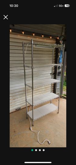 Wire Rack/Shelf With Grow Lights