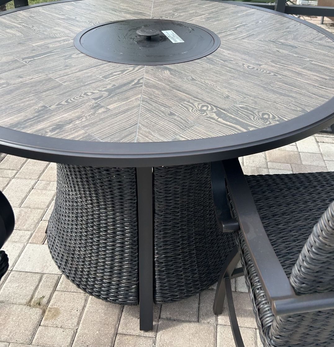 Homewood Fire Pit Dining Table New