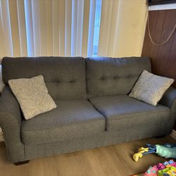 Grey 2 Seat Couch Used 