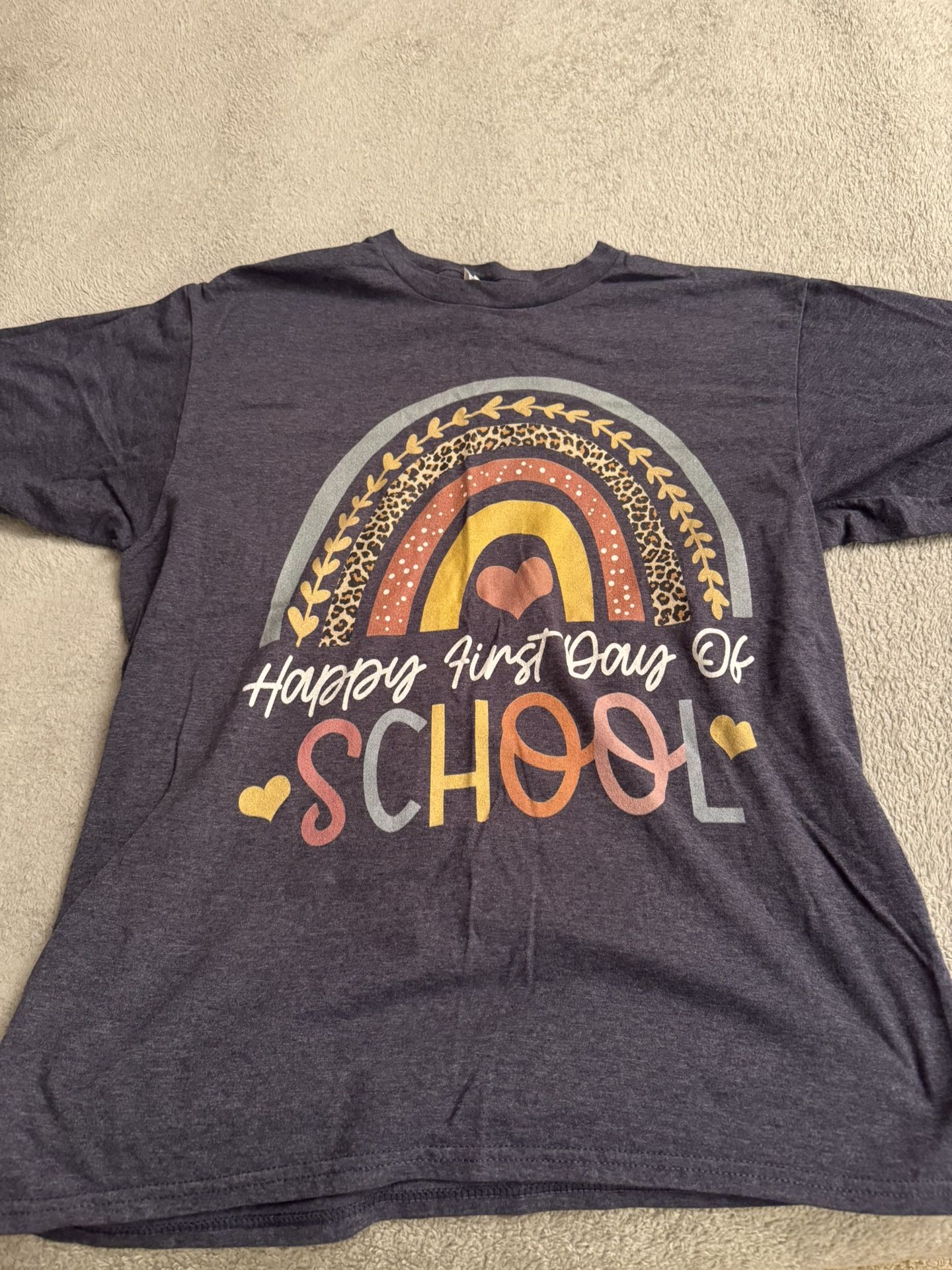 First Day Of School T Shirt (m)