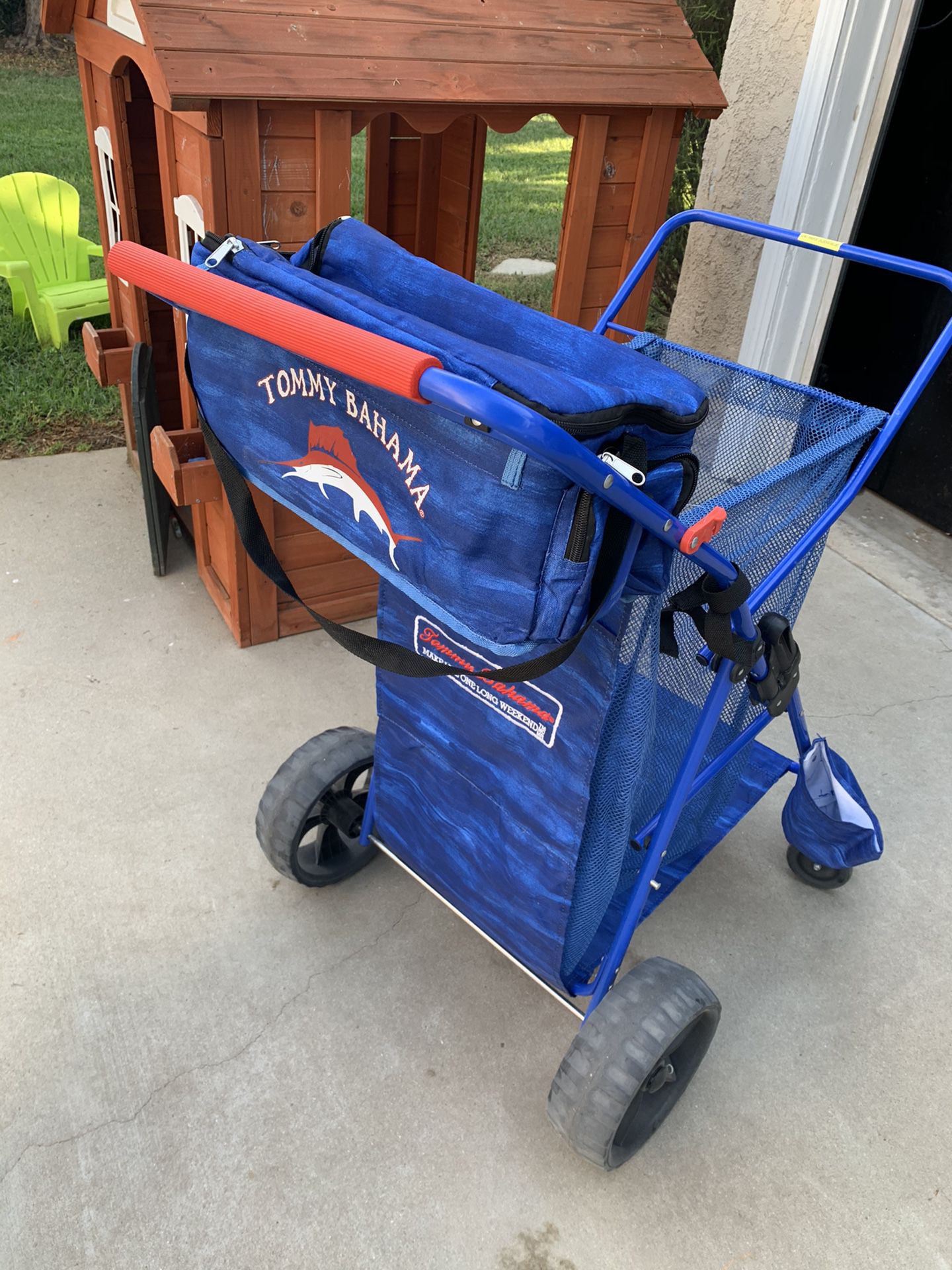 TOMMY BAHAMA BEACH CART /w Cooler attachment