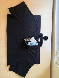 Burberry black polo n Size M or L -NEW