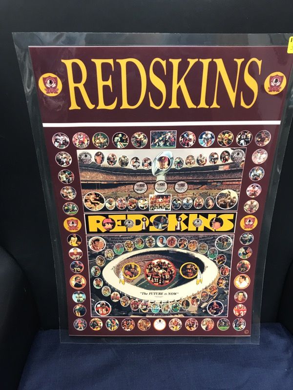 Washington Redskins Laminated Collage-"History of the Legends of RFK Stadium"