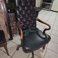 Leather Antique Chair 