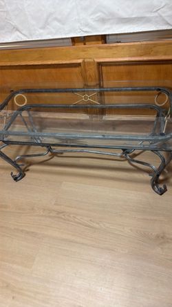 Glass top furniture