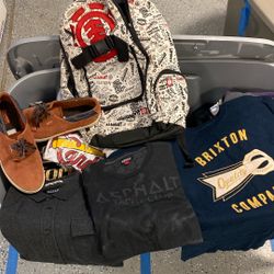 Clothes, Backpacks, and Shoes