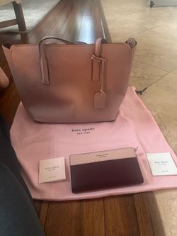 Kate speed, tote, and wallet