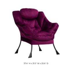 Purple Lounge Chair 