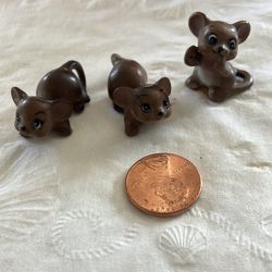 Vtg 3 Josef Original miniature mice