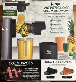 Ninja Never Clog Cold Press Juicer for Sale in Miami, FL - OfferUp
