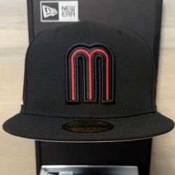 Mexico New Era WBC Black Fitted Hat 