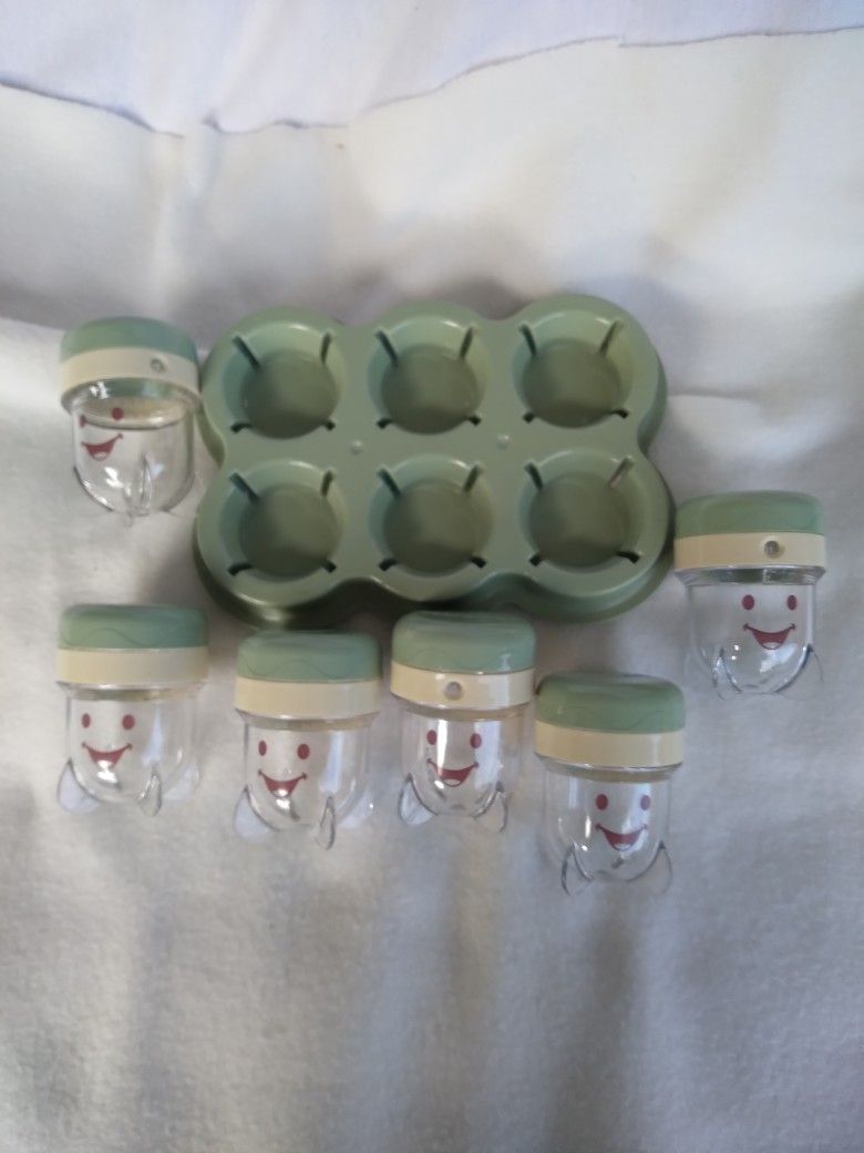 Baby Bullets Storage Jars By Nutrabullet 6 Jars Storage Tray for Sale