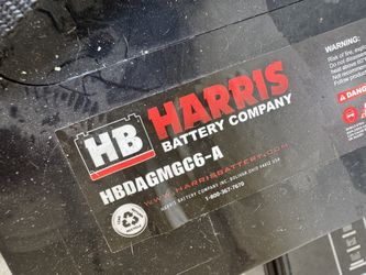 Harris Deep Cycle AGM 6 Volts