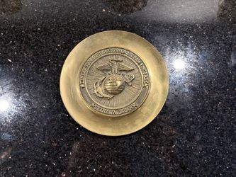 221st USMC BIRTHDAY Medallion 1(contact info removed) SEMPER FIDELIS Okinawa Japan 6” 12oz
