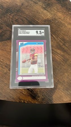 Jayden Daniels Rated Rookie SGC 9.5