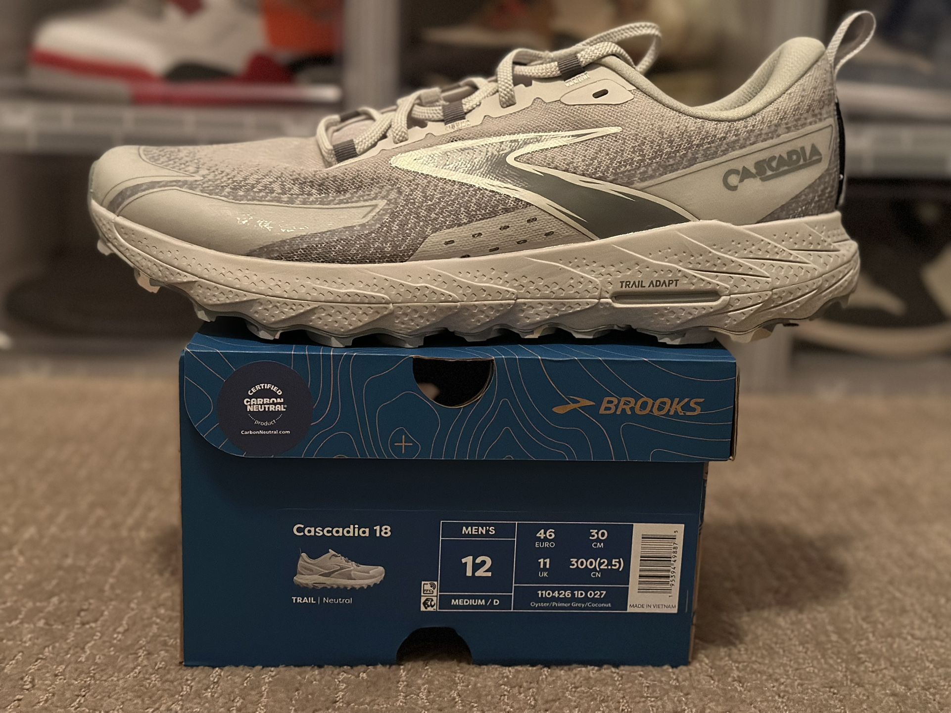 Size 12 - Brooks Cascadia 18 Neutral - $100