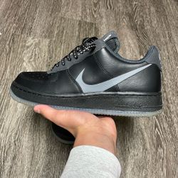 Air Force 1s Lv8 3 Black And Silver Lilac Shoes