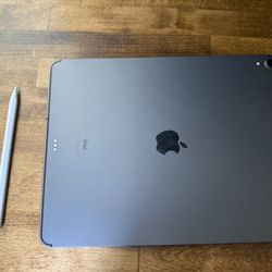 Apple iPad Pro 12.9" (3rd Gen) 256GB Space Gray Bundle - w/ Apple Pencil 2 & Paper Screen Protector
