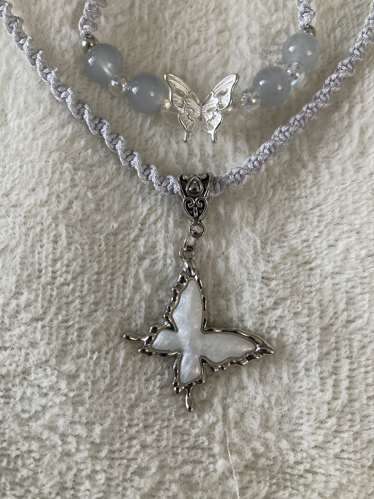 Handmade Necklace And Bracelet (butterfly)