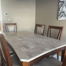 Dining Table Set 6 Chairs 
