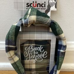 Scünci Matching Face Mask and Headband Set, Brand NEW! Porch Pickup or Can Ship!