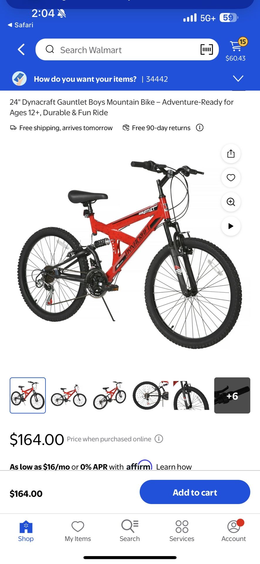 Dynacraft Gauntlet dual Suspension Bike