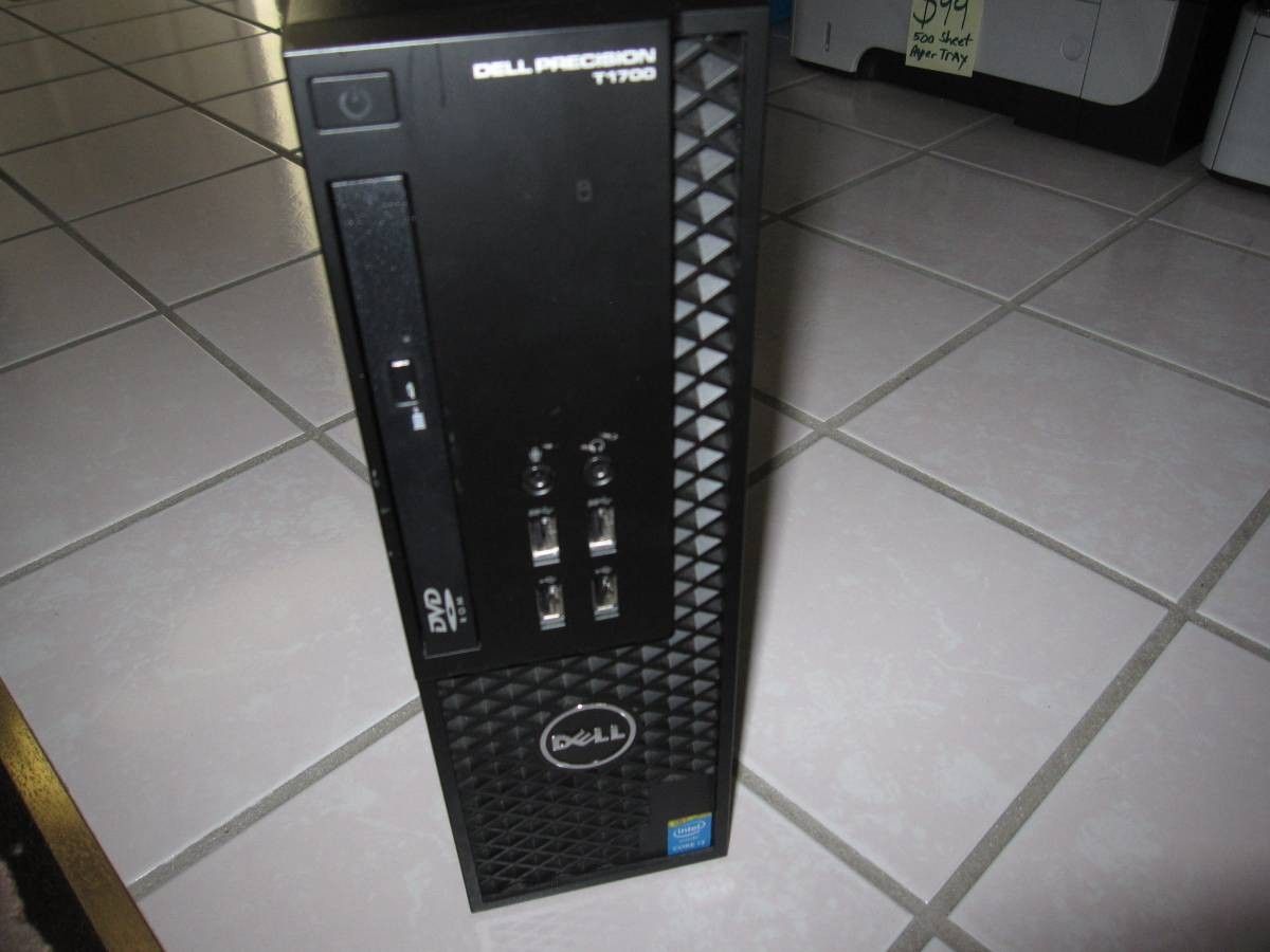 Dell Precision T1700 Intel i3-4160 @ 3.6Ghz 8GB 250G SSD DVD Win11 - $149 (schererville)