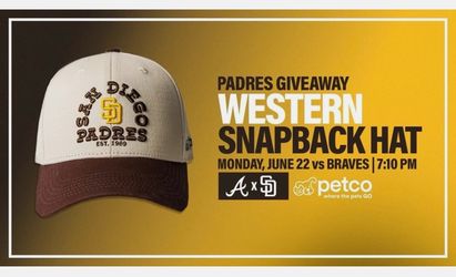 San Diego Padres Western Snapback Hat Giveaway