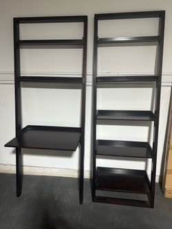 Crate and Barrel desk and bookshelf