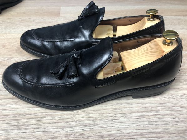 Allen Edmonds Grayson Loafers Mens Sz 12 A Black Leather Tassel Dress Shoes for Sale in San
