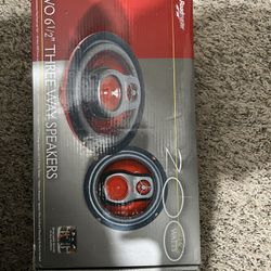 Roadmaster 6 1/2” 200 Watt Three Way Speakers (New In Box)