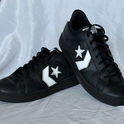 All Leather Black Converse