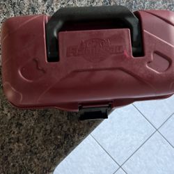 Fishing Tackle box With Supplies (Red And Black)
