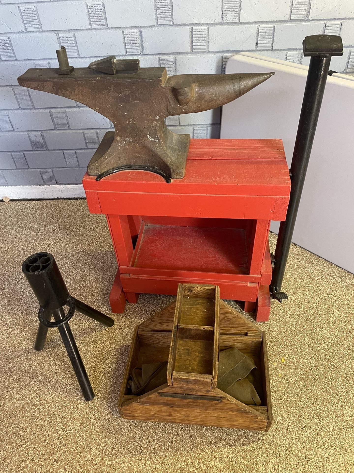 Antique Anvil And Farrier Tools