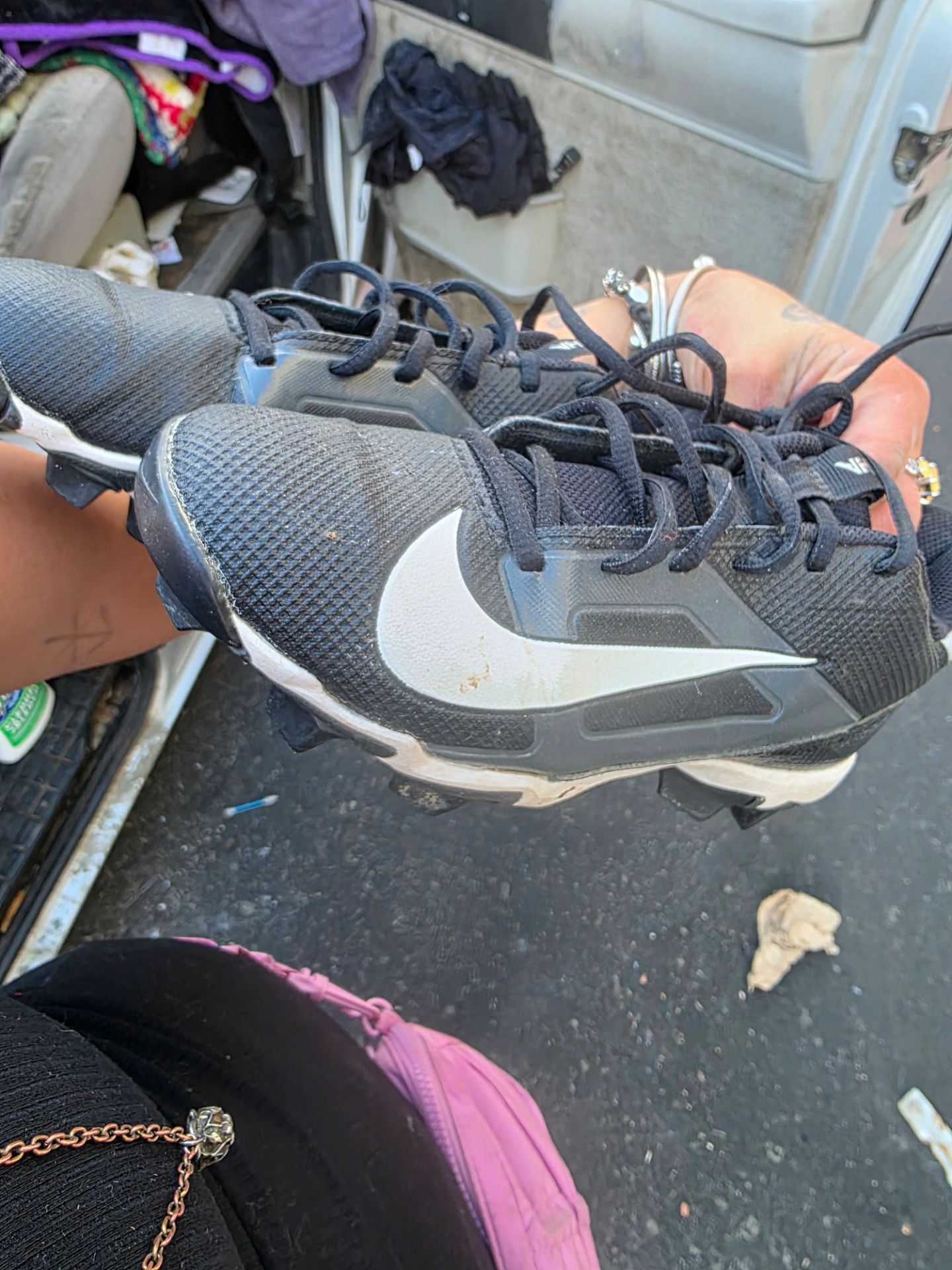 Nike Alpha Football Cleats – Black/White – Great Condition